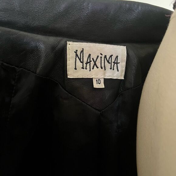 Vintage 80s 90s Black Leather Maxi Trench Coat USA Y2K Goth Matrix Grunge Sz 10 - Picture 8 of 11